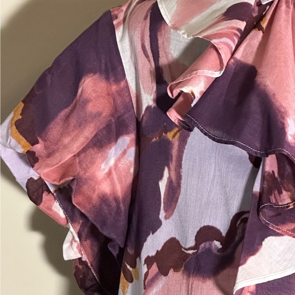 Escada Floral Ruffle Blouse - Picture 6 of 10